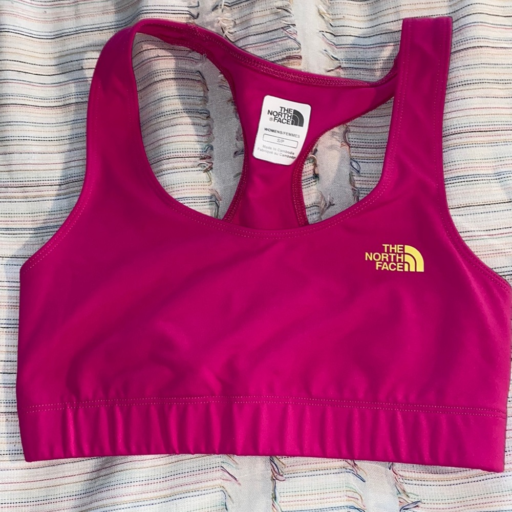 THE NORTH FACE HOT PINK SPORTS BRA SIZE S